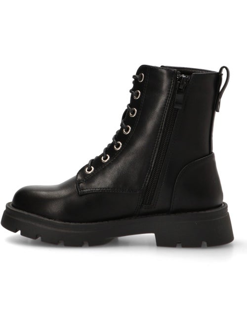 Botin Militar Niña Suela Plana - Pistacho - Kiabi
