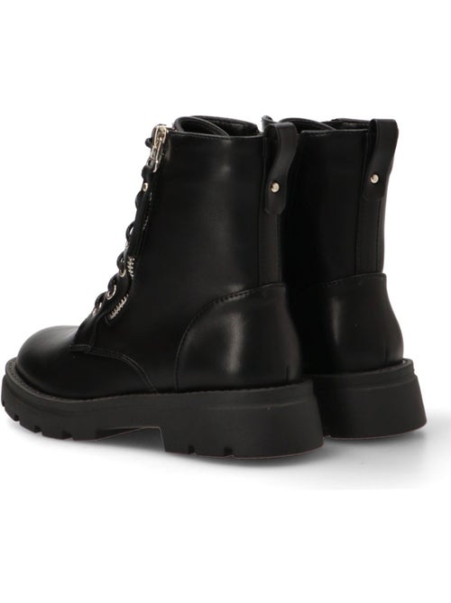 Botin Militar Niña Suela Plana - Pistacho - Kiabi