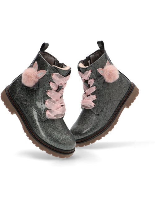Botin Militar Niña Suela Plana - Xti Kids - Kiabi