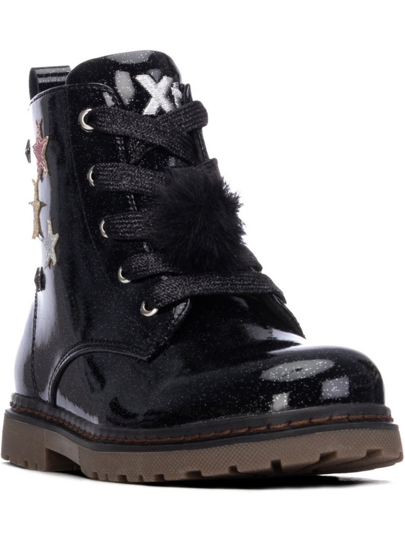 Botin militar niña suela plana - xti kids Negro - Kiabi