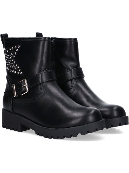 Botin Militar Niña Tacón Medio - Etika - Kiabi