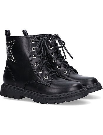 Botin Militar Niña Tacón Medio - Etika