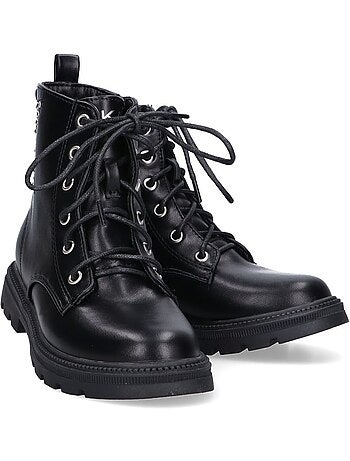 Botin Militar Niña Tacón Medio - Etika