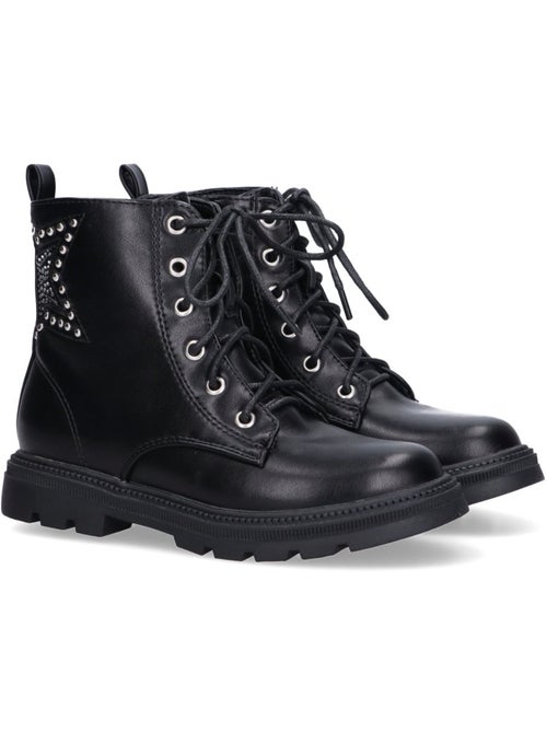Botin Militar Niña Tacón Medio - Etika - Kiabi