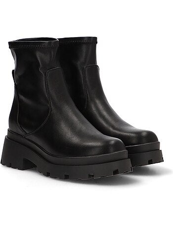 Botin Motero Chelsea Mujer Suela Doble - Mustang