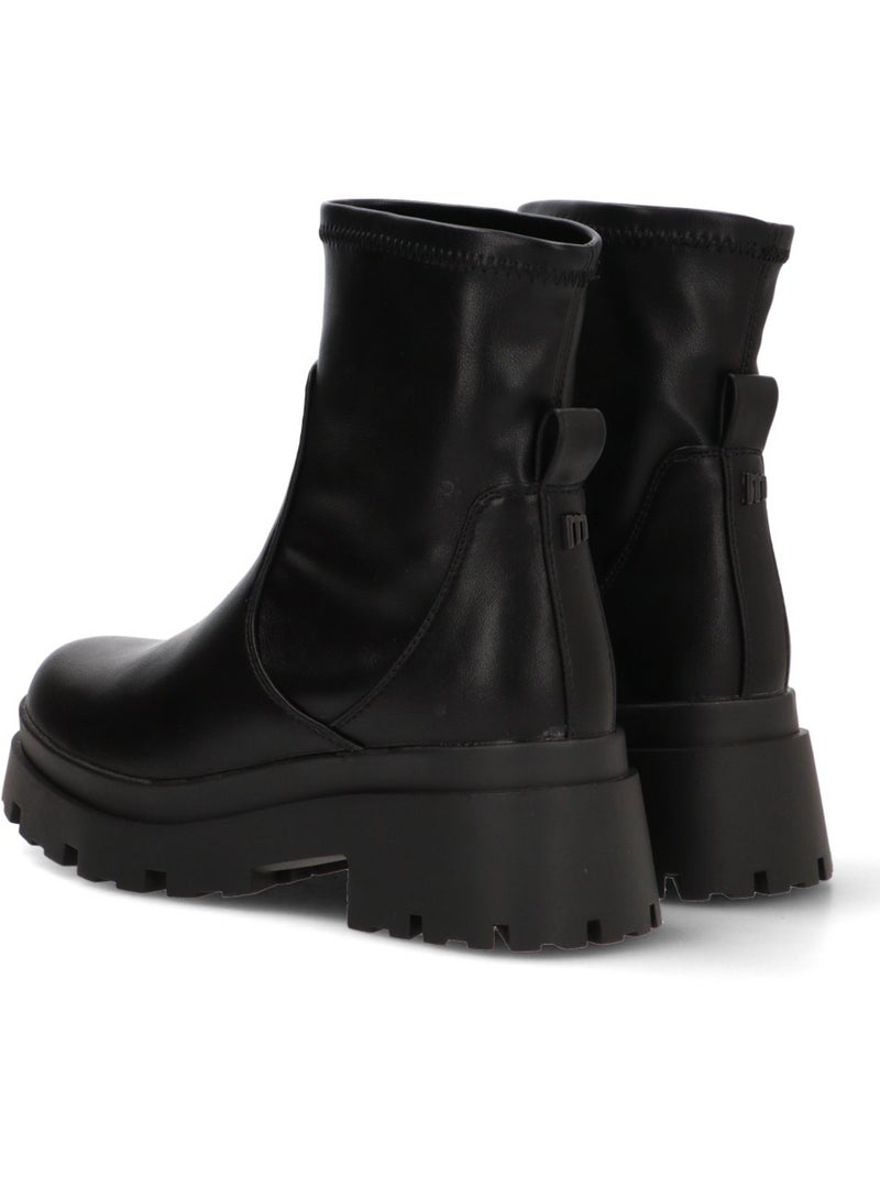 Botin Motero Chelsea Mujer Suela Doble - Mustang Negro - Kiabi