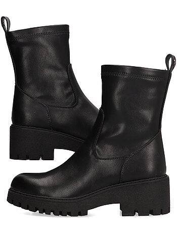 Botin Motero Chelsea Mujer Suela Plana - Etika