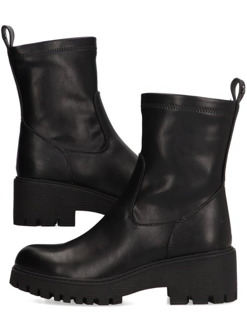 Botin Motero Chelsea Mujer Suela Plana - Etika - Kiabi