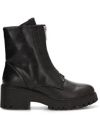 Botin motero chelsea mujer tacón medio - etika