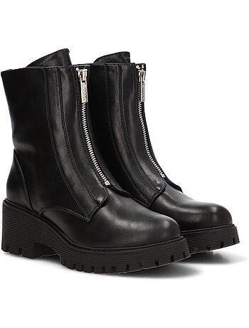 Botin motero chelsea mujer tacón medio - etika