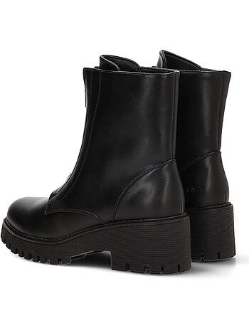 Botin motero chelsea mujer tacón medio - etika