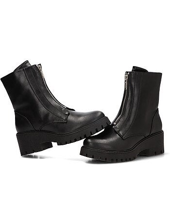 Botin motero chelsea mujer tacón medio - etika