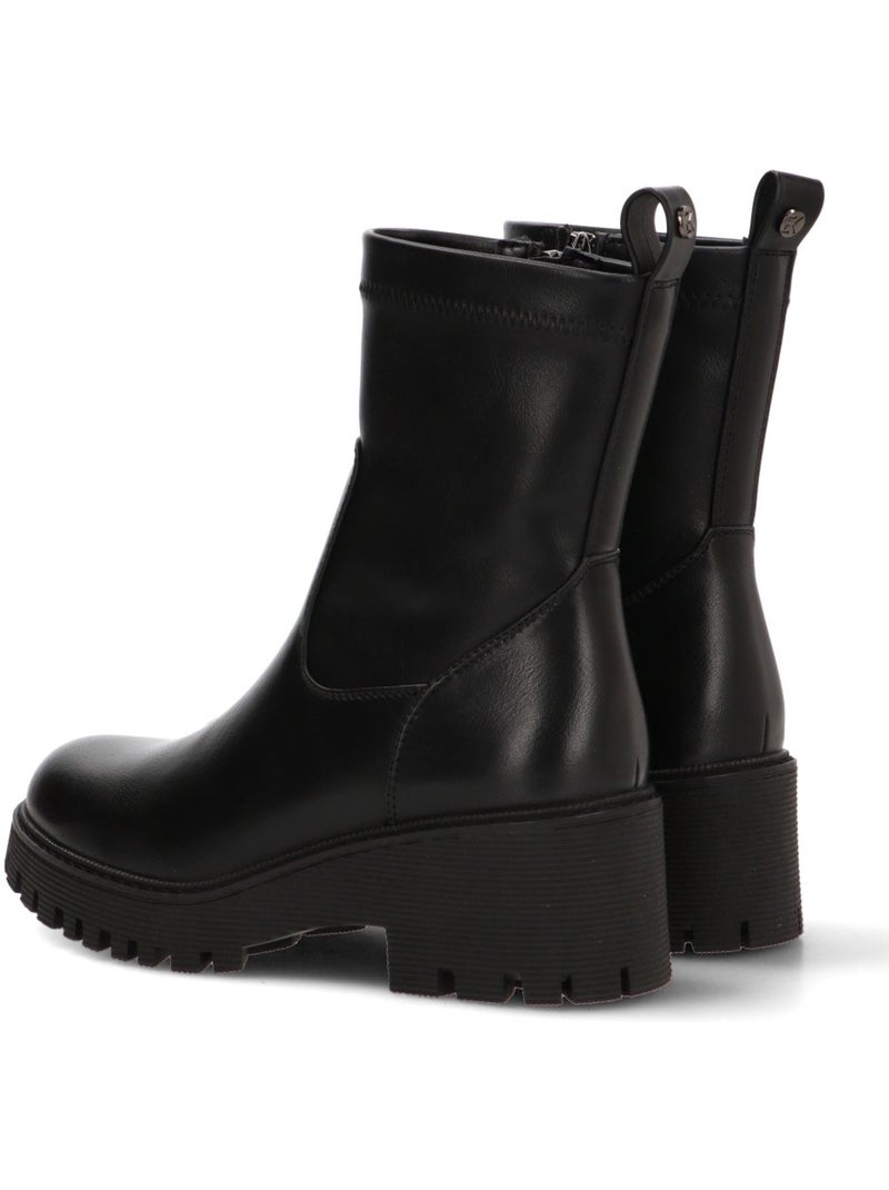 Botin Motero Chelsea Mujer Tacón Medio - Etika Negro - Kiabi