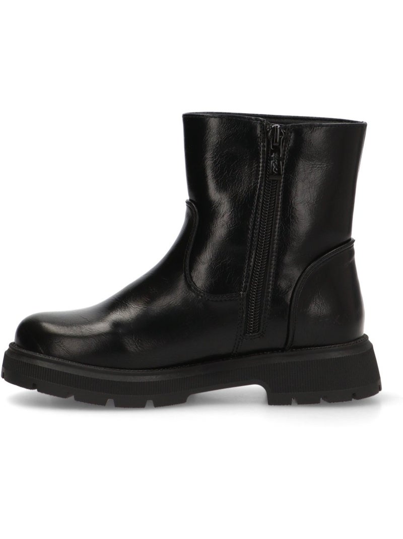 Botin Motero Chelsea Niña Suela Plana - Etika Negro - Kiabi