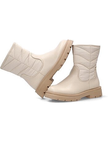 Botin Motero Chelsea Niña Suela Plana - Pistacho