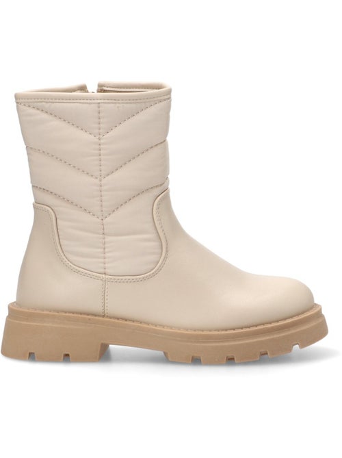 Botin Motero Chelsea Niña Suela Plana - Pistacho - Kiabi
