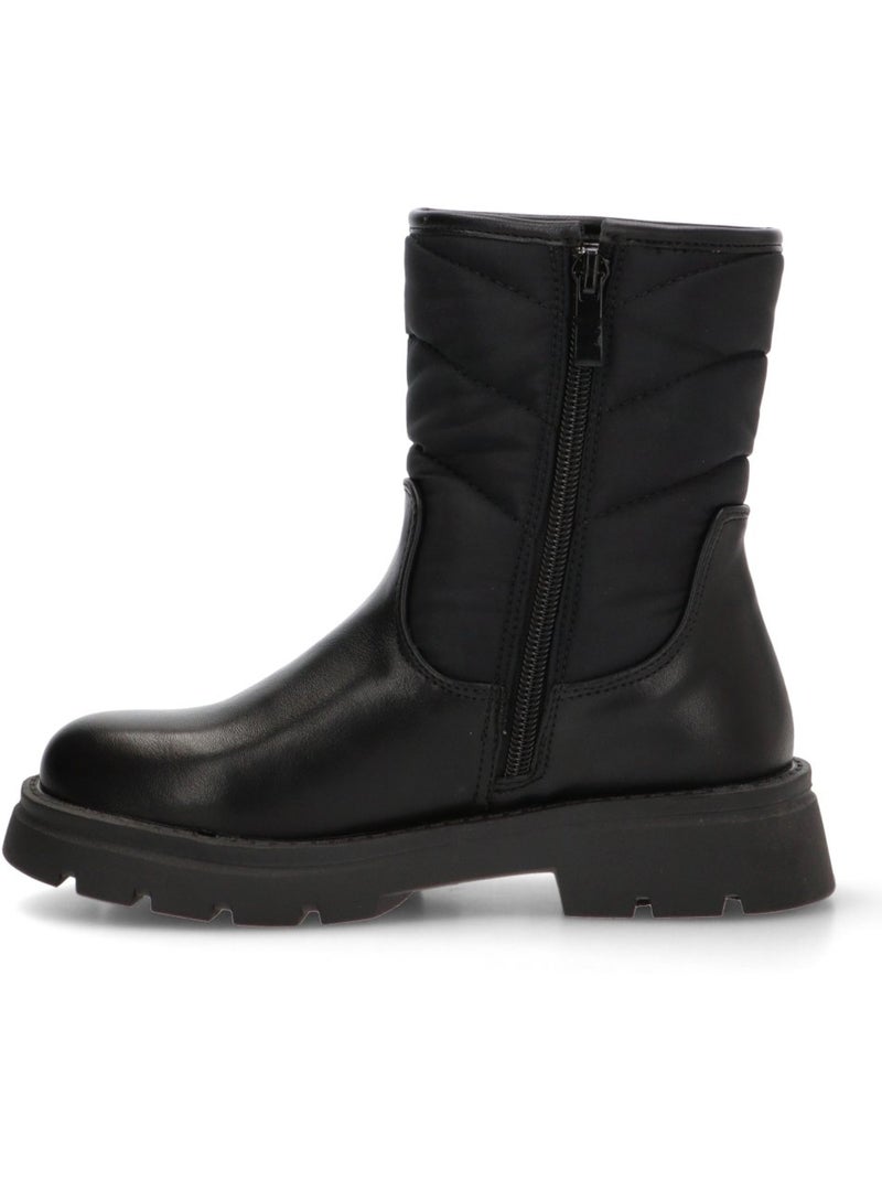 Botin Motero Chelsea Niña Suela Plana - Pistacho Negro - Kiabi