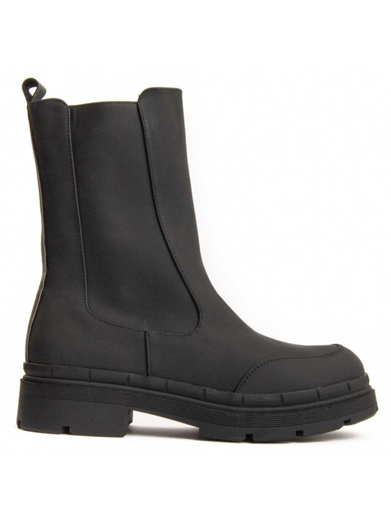 Botin Plataforma Sintetico Montevita Negro - Kiabi
