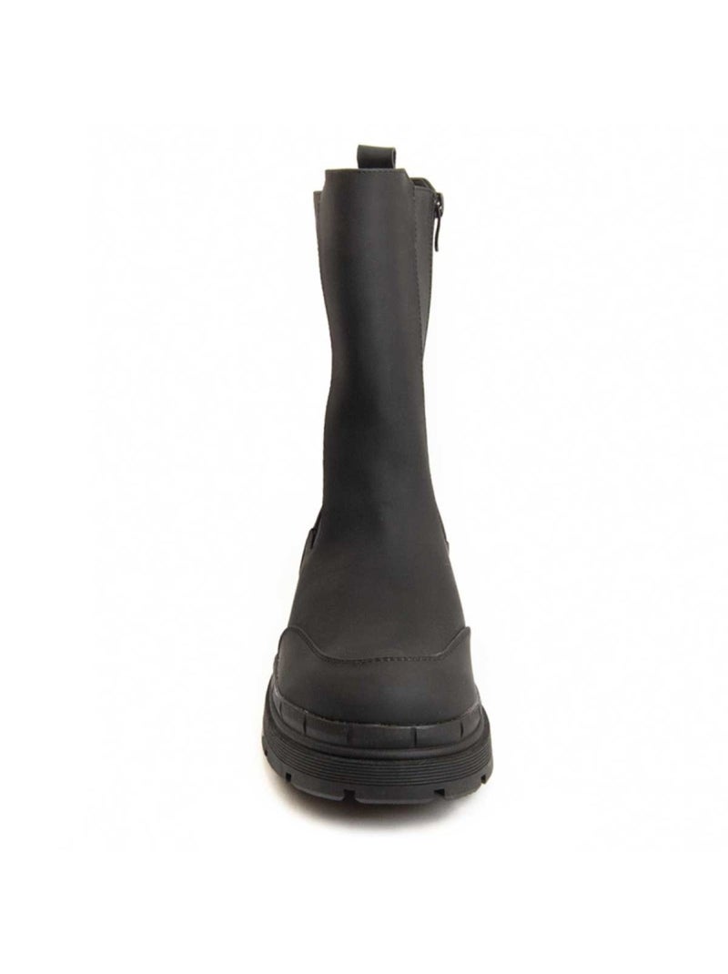 Botin Plataforma Sintetico Montevita Negro - Kiabi