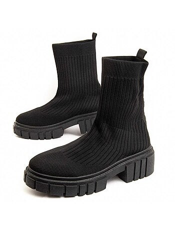 Botin Plataforma Sintetico Montevita