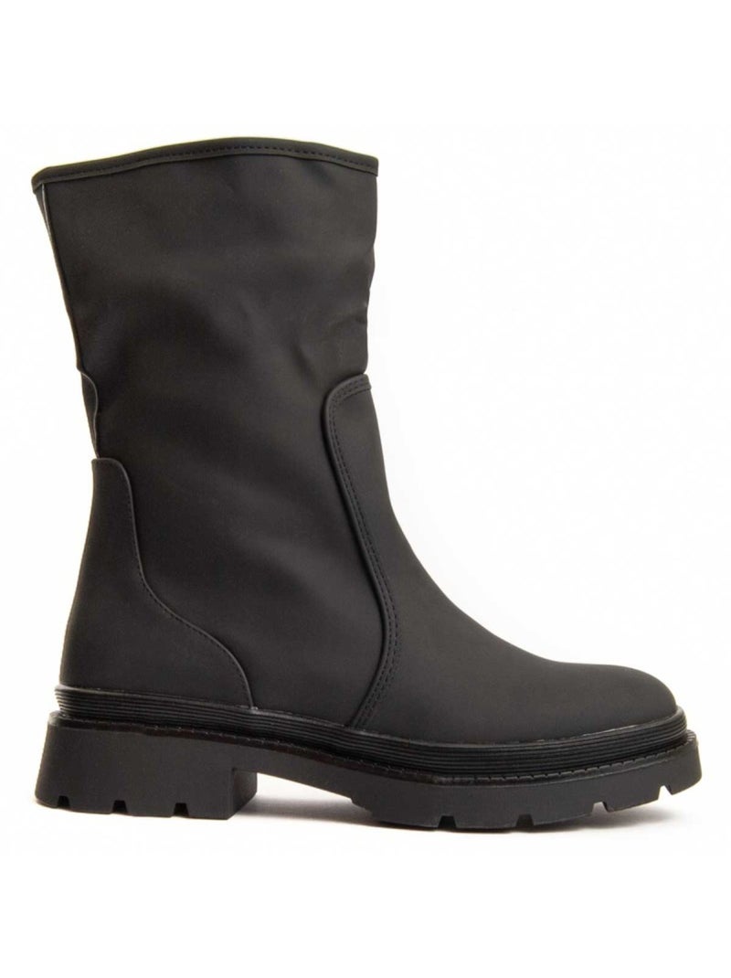 Botin Plataforma Sintetico Montevita Negro - Kiabi