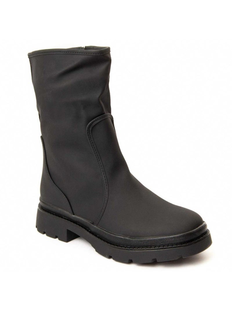 Botin Plataforma Sintetico Montevita Negro - Kiabi