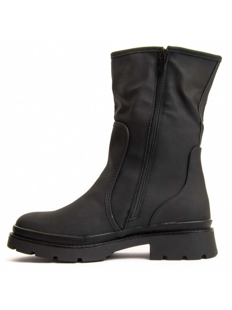 Botin Plataforma Sintetico Montevita Negro - Kiabi