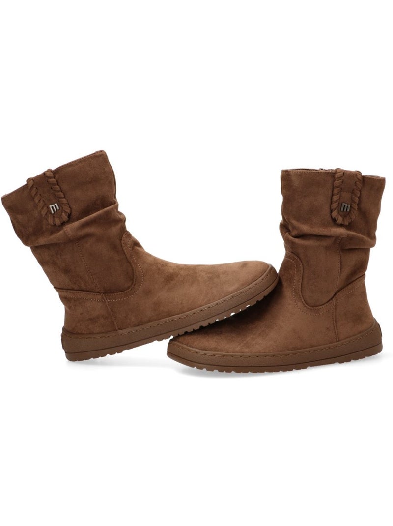 Botin respetuoso/barefoot mujer suela plana - mustang Taupe - Kiabi
