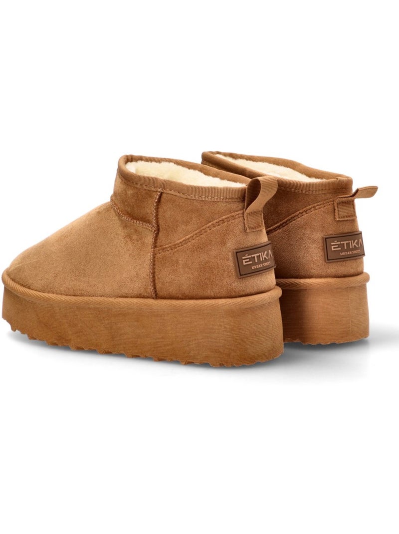 Botin Ugg Mujer Suela Doble - Etika Camel - Kiabi