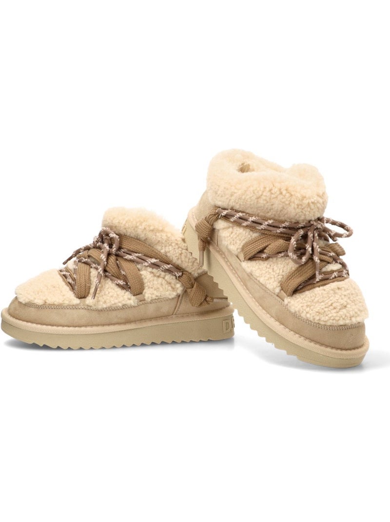 Botin ugg mujer suela plana - d´franklin Beige - Kiabi