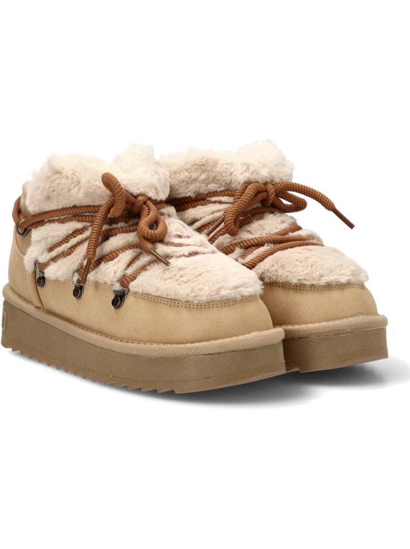 Botin ugg mujer suela plana - d´franklin Beige - Kiabi