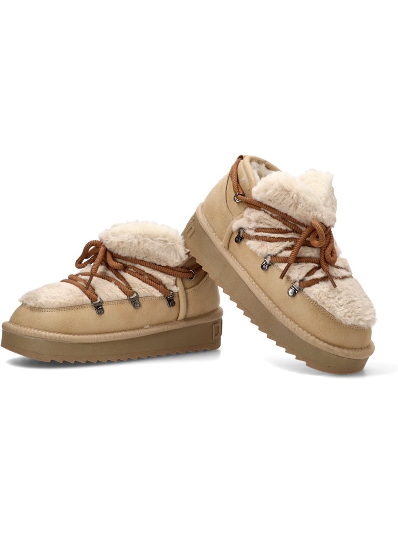 Botin ugg mujer suela plana - d´franklin Beige - Kiabi