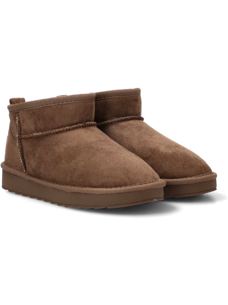 Botin ugg mujer suela plana - etika Taupe - Kiabi