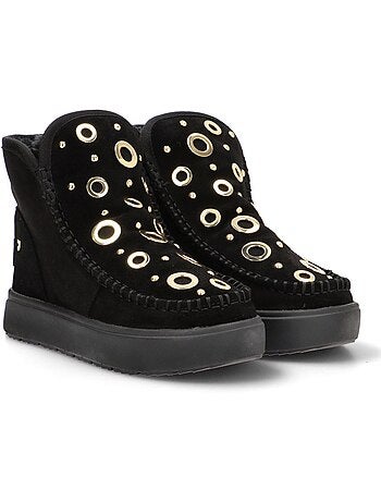 Botin Ugg Mujer Suela Plana - Gioseppo