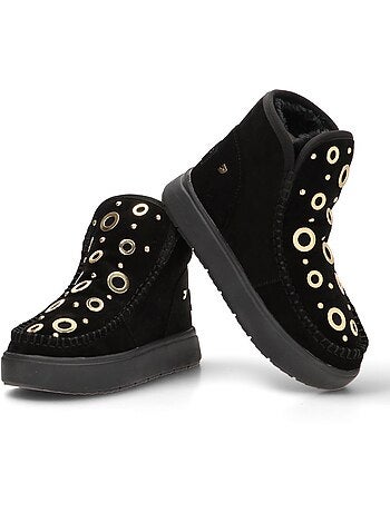 Botin Ugg Mujer Suela Plana - Gioseppo