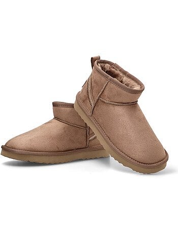 Botin Ugg Mujer Suela Plana - Mustang