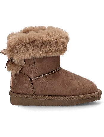 Botin ugg niña suela plana - conguitos