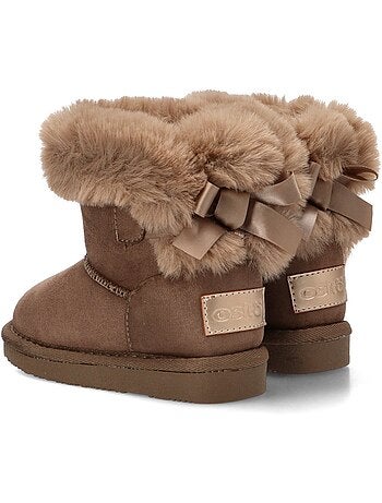 Botin ugg niña suela plana - conguitos