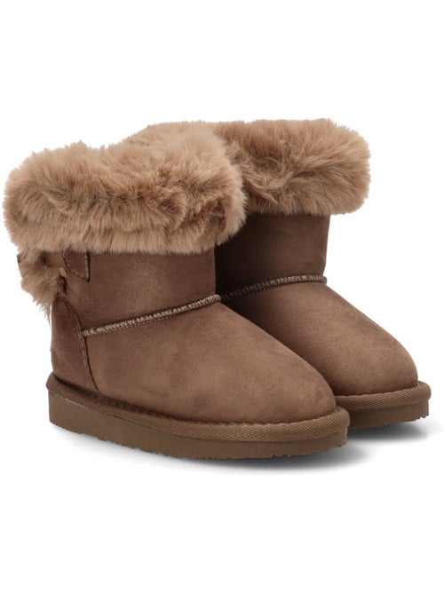 Botin ugg niña suela plana - conguitos - Kiabi