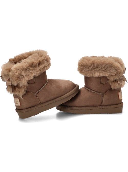 Botin ugg niña suela plana - conguitos - Kiabi