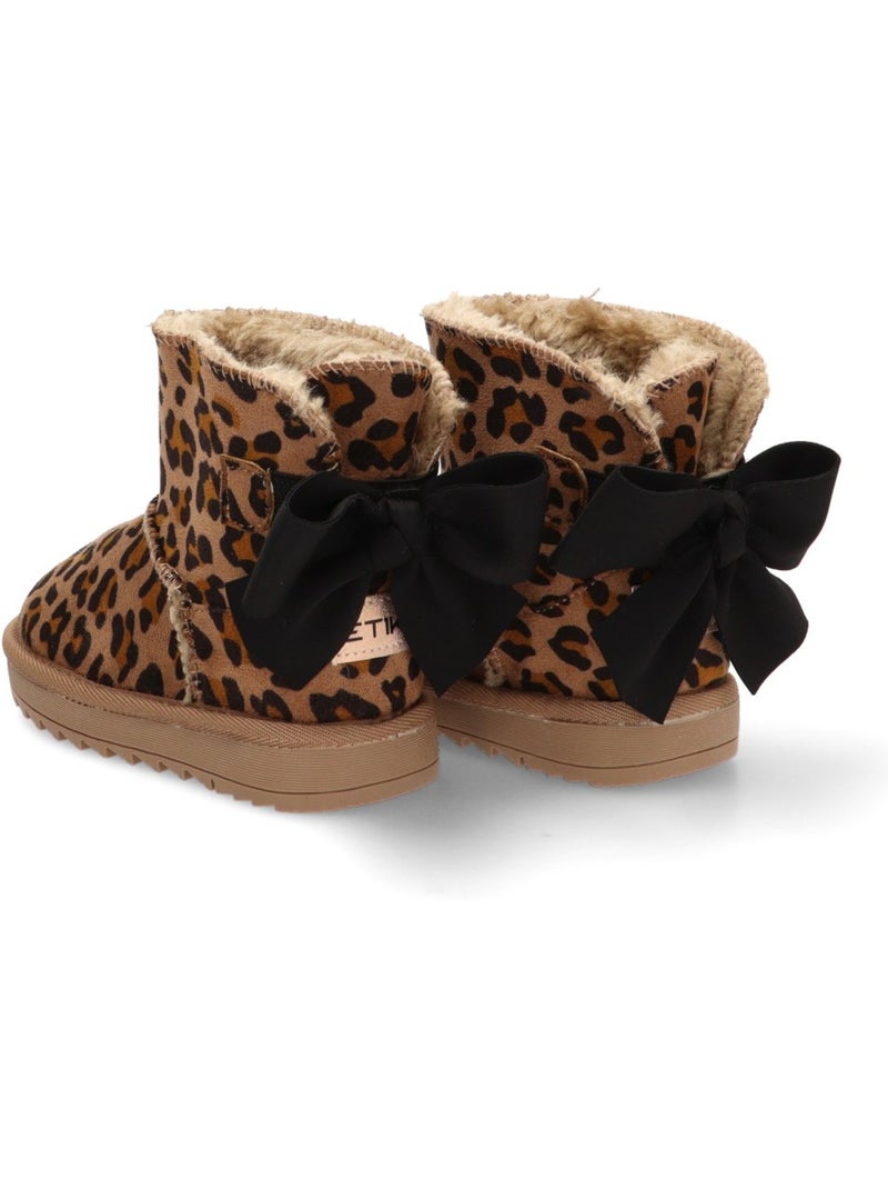 Botin Ugg Niña Suela Plana - Etika Negro Dorado - Kiabi
