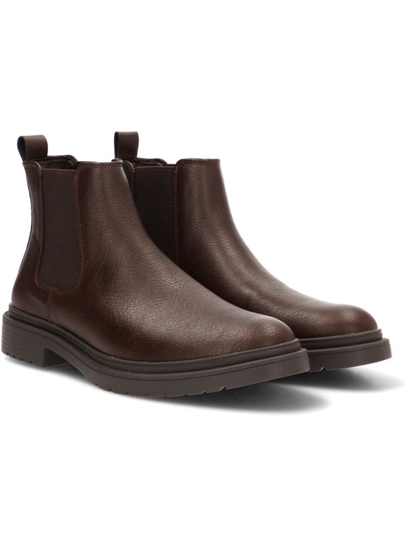 Botin weekend hombre suela plana - etika Marrón capuchino - Kiabi