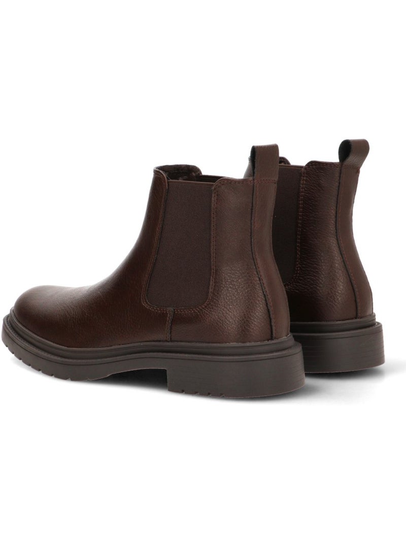 Botin weekend hombre suela plana - etika Marrón capuchino - Kiabi