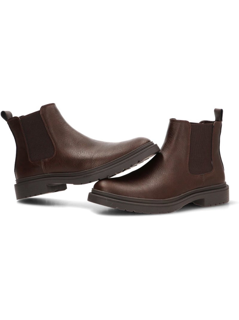 Botin weekend hombre suela plana - etika Marrón capuchino - Kiabi