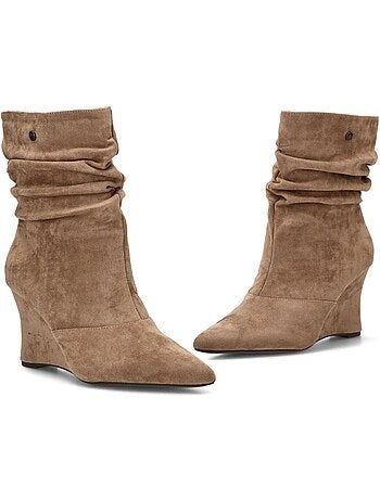 Botin weekend mujer cuña alta - buonarotti