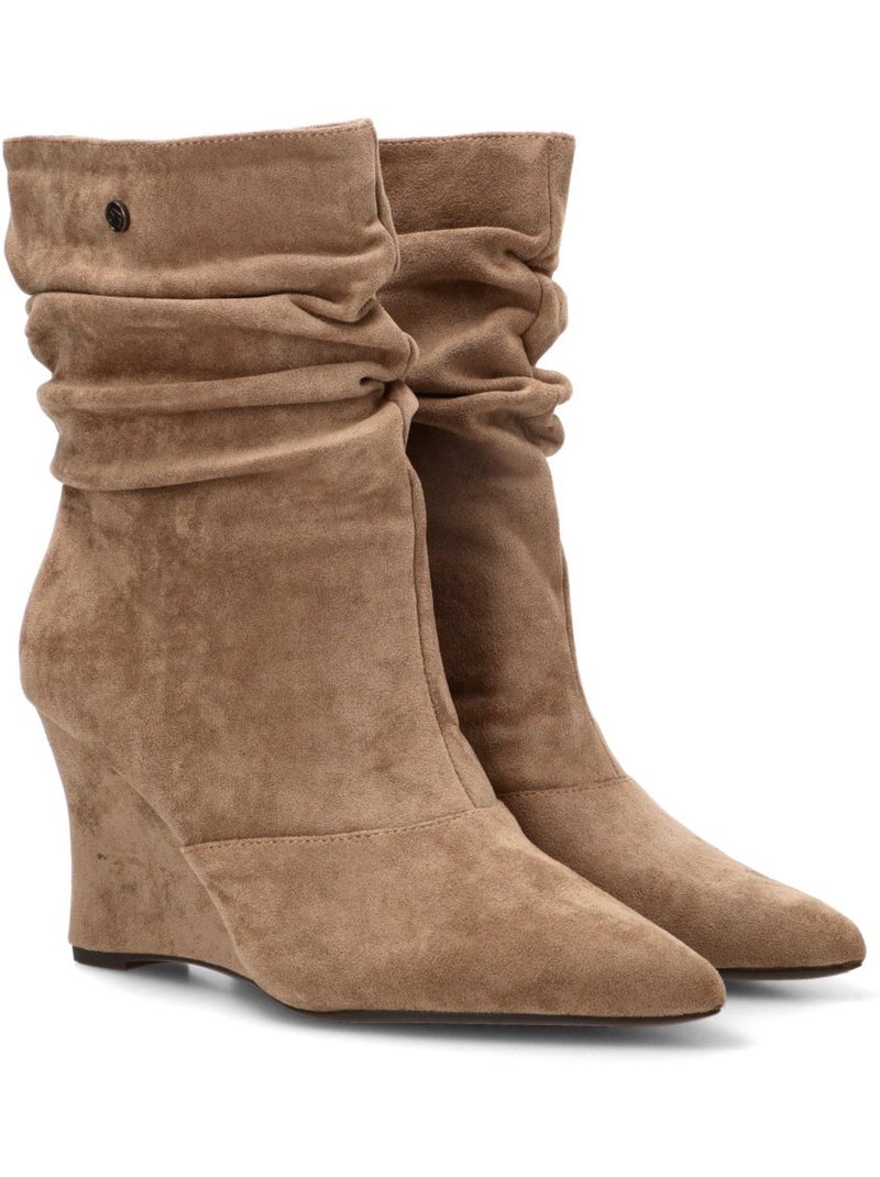 Botin weekend mujer cuña alta - buonarotti Beige - Kiabi