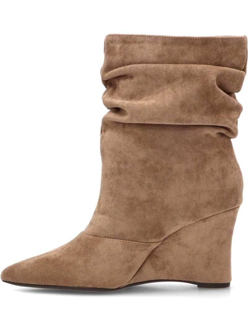 Botin weekend mujer cuña alta - buonarotti Beige - Kiabi