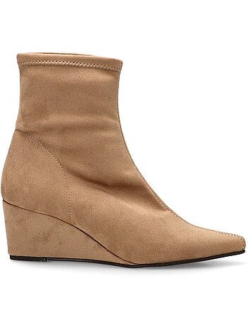 Botin weekend mujer cuña alta - mustang