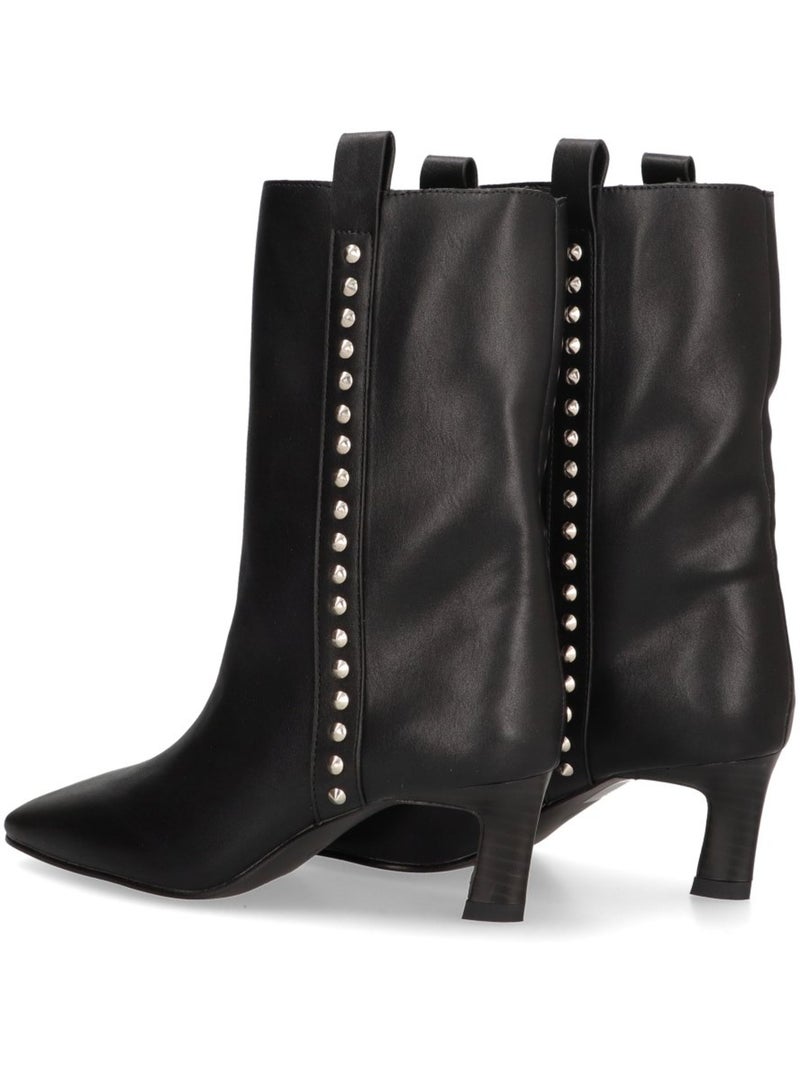 Botin Weekend Mujer Tacón Alto - Corina Negro - Kiabi