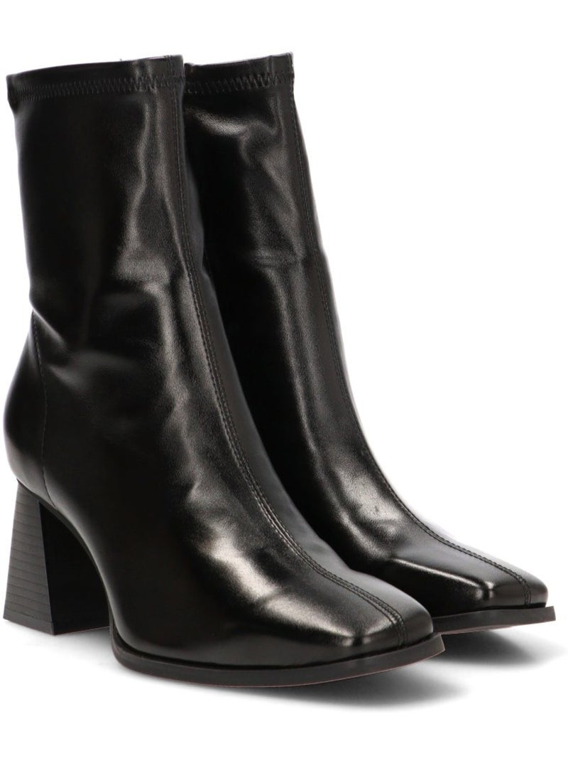 Botin weekend mujer tacón alto - etika Negro - Kiabi